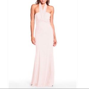 Blush Halter A-Line Dress